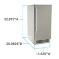 thumbnail image 4 of Avanti ELITE Series Outdoor Commercial Built-In Ice Maker, 50 lb. Capacity, in Stainless Steel (OIM1550U3S), 4 of 10