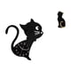 thumbnail image 1 of Reloj de pared,Reloj de pared con diseño de gato para guardería,sala de juegos y interior,Figura de escritorio,Estatua de gato,linda estantería,escritorio,decoración del hogar,Figura, 1 of 8