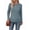 Grey Blue, variant on Ronuti Long Sleeve Shirts for Women Side Ruched Ribbed Knit Crewneck Fall Tops