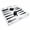 Black/White, variant on OnDisplay Luxury Acrylic Backgammon Set – Modern Clear Lucite Coffee Table Board Game with Dice & Checkers (Black/White)