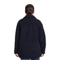 thumbnail image 3 of Jason Maxwell Women’s and Women’s Plus Size Faux Shearling Button Down Shacket, Sizes S-3X, 3 of 5