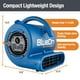 thumbnail image 3 of BlueDri Max Storm 25 1/4 HP, 900 CFM ventilador de aire para restauración de daños por agua, secador de alfombras, piso, uso doméstico y plomería, azul, BD-MS25, grande, 3 of 5