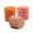 Orange, Red, Brown, variant on Chiffon Silk Fringe Ribbon,3-Roll 1.5 Inch x 5.48 Yards,White Decorative Trim