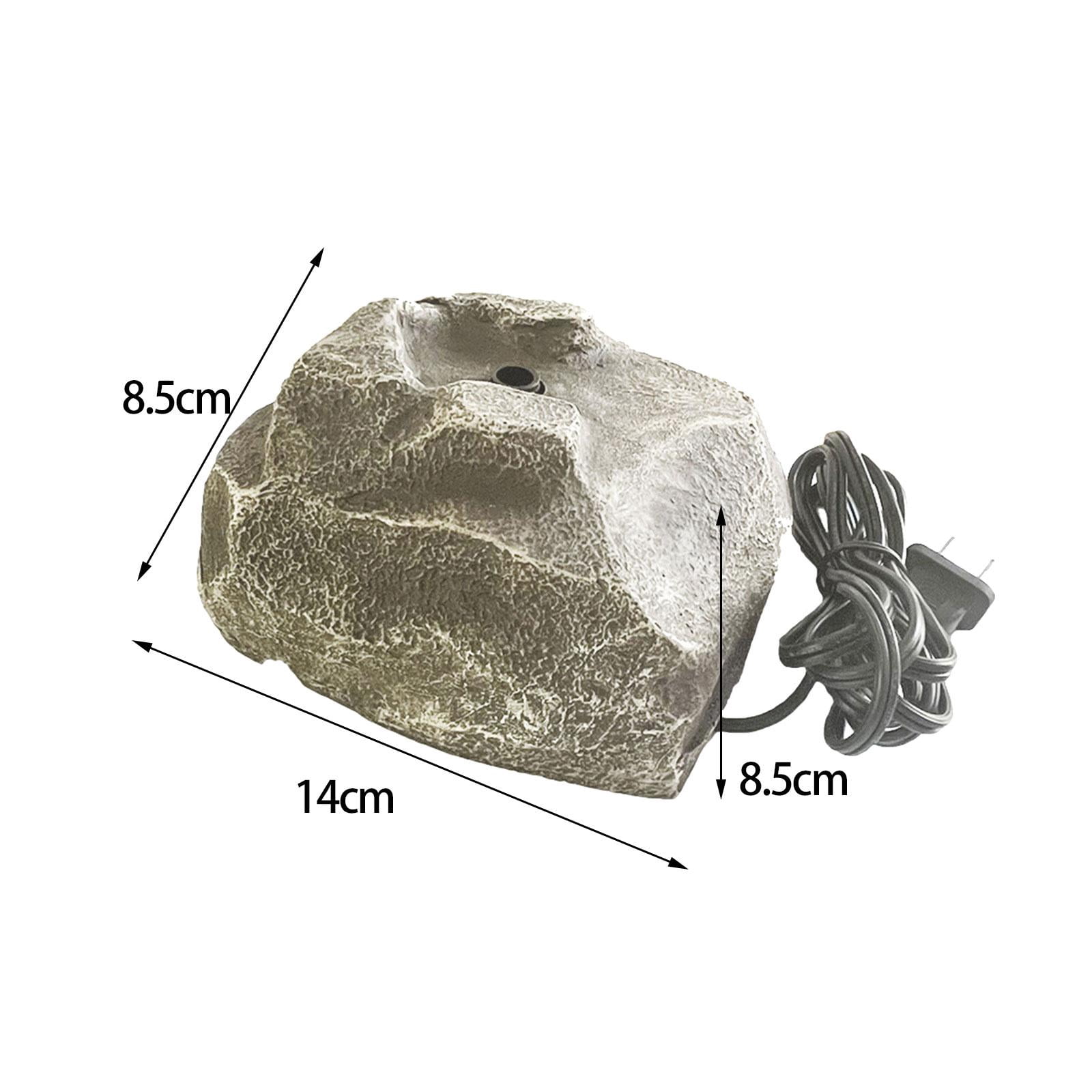 Bird Bath Water Fountain Rock Waterfall Lightweight for Bird Bath Aquariums Water Fountain for Home Office Lawn Pond Outdoor
