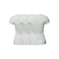 thumbnail image 2 of A2Y Women's Basic Solid Premium Short Sleeve Crew Neck T Shirt Tee Tops 3-Pack 3 Pack - White XL, 2 of 4