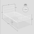 thumbnail image 3 of Faitaliicy Metal Twin Bed Frame With Headboard And Footboard Twin Size Platform Bed Frame With Iron-Art Sweet Heart Storage Space Under Bed Frames No Box Spring Needed Easy Assembly, 3 of 7