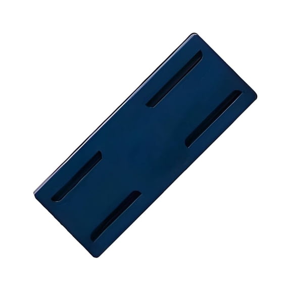 Inteprter Soporte de toma de corriente ABS, repuesto portátil, sin perforaciones, autoadhesivo, para el hogar, la sala de estar, el dormitorio, Almacenamiento y organización del hogar Azul