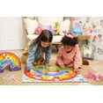 thumbnail image 6 of Crocodile Creek 36-Piece Jigsaw Floor Puzzle - Fun Floor Puzzles for Kids Ages 3-5 - Heavy-Duty Shaped Box for Storage - Over The Rainbow - 27" W x 20" H Finished, 6 of 7