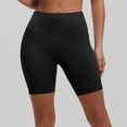 thumbnail image 2 of UDAUDU Womens High Waist Workout Shorts Tummy Control Workout Comfortable Yoga Gym Athletic Biker Shorts Black 2XL, 2 of 5
