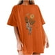thumbnail image 4 of Hombres Y Mujeres Retro Tops Trendy Droped Shoulder Sleeves Impresión Suelta Manga Corta Top Pullover Odeerbi ODB180336, 4 of 9
