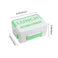 thumbnail image 3 of Portaalmuerzos de plástico portátil para alimentos, con múltiples compartimentos, sello hermético, apto para microondas, incluye juego de cubiertos, verde, naranja, rosa, marrón., 3 of 6