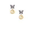 thumbnail image 2 of Delight Jewelry Goldtone Hummingbird Disc Silvertone Antiqued Butterfly Post Earrings, 2 of 4