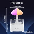thumbnail image 4 of Humidificador de máquina, difusor de hongos, 7 colores cambiantes, luces nocturnas para dormir relajante (versión con botón de control remoto), 4 of 5