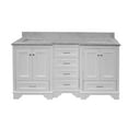 thumbnail image 7 of Nantucket 72" Double Bathroom Vanity with White Cabinet and Carrara Marble Top, 7 of 7