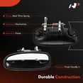 thumbnail image 4 of A-Premium Rear Left Driver Side Exterior Door Handle Compatible with Honda Civic 1996 1997 1998 1999 2000, Sedan, Black Housing with Chrome Lever, Replace# 72680-S04-J01, 72680-S04-A01, 4 of 8