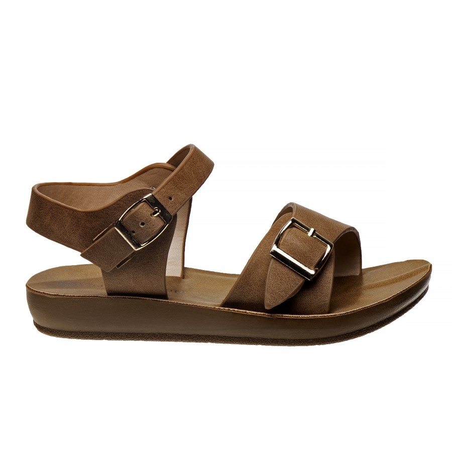 Nanette Lepore  Sandals with Double Buckle for Toddler Girls - Tan, 6 - image 2 of 7