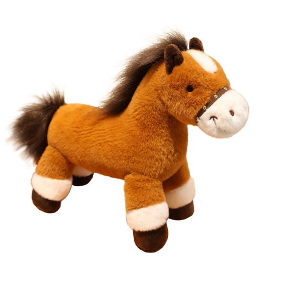 Plumora Plush Horse Stuffed Animal, Soft Realistic Toy for Kids, Great for Imaginative Play, and a Perfect Birthday Gift for Children
