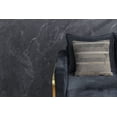 thumbnail image 2 of LR Home Wayne Gray/Tan Striped Wool and Faux Fur Blend Pillow Cover, 2 of 9