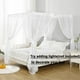 thumbnail image 4 of Cortina de cama WANFASO de gasa blanca para cama de matrimonio, 4 of 6