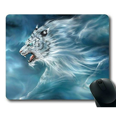 POPCreation Magic Tiger Blue Mouse pads Gaming Mouse Pad 9.84x7.87