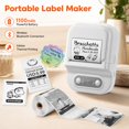 Label Maker Machine with Tape,Wireless Bluetooth Portable Label Printer ...