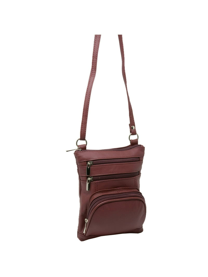 Leather Shoulder Bag Handbag Purse Cross Body Organizer Wallet