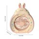 thumbnail image 3 of Cute Bunny Cake Shaped Desk Fan Rechargeable Individual Refrigerating Fan For Youth Bedroom Office Home Decor, 3 of 6