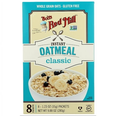 Bob's Red Mill, Gluten Free, Classic Instant Oatmeal, 1.23 oz, 8 Count Carton Box