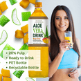 thumbnail image 3 of Nature's Goodness Aloe Vera Drink with Pulp Mango Flavor -12 Pack case - 50.7 Fl Oz (1.5 L) each - total 18 Liters, 3 of 5