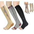 thumbnail image 1 of Medical Compression Socks Zipper Professional Leg Support Thickened Women's Socks, 1 of 1