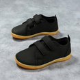 thumbnail image 2 of Yuncity Toddler Kids Sneakers Hook Loop Wide Toe Lightweight Casual Athletic Non- Outdoor Daily Wear Boys Girls Shoes Size 5-5.5 Years Black, 2 of 9