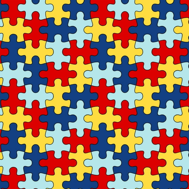 Autism Awareness Diversity Puzzle Pieces Premium Roll Gift Wrap