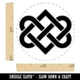 thumbnail image 2 of Celtic Love Knot Silhouette Self-Inking Rubber Stamp Ink Stamper - Pink Ink - Mini 1/2 Inch, 2 of 7