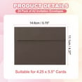thumbnail image 2 of Uxcell 24ack A2 Envelopes, Self Seal Coffee Invitation Envelopes for Postcard Wedding Cards, 2 of 6