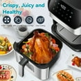 thumbnail image 3 of DEIME Air Fryer 6.2 QT Oilless 1500W Large Capacity Oven Air Fryers Healthy Cooker with 10 Preset, Visual Cooking Window, Non-Stick Basket, Included Recipe, 3 of 8