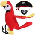 thumbnail image 4 of KAKOWELY 1 juego de disfraz de pirata para Halloween, divertido sombrero pirata, máscara de ojos, adorno de loro, 4 of 5