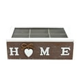 thumbnail image 2 of pitrice Kitchen Coffee Tea Storage Holder Box Crafted Jewelry Storage Holder With Easy Open Lid Stand Tea Bags Up Or Lay Flat. 6 Grid, 2 of 6