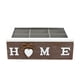 thumbnail image 2 of Caja de té rectangular de madera con tapa, joyero, organizador de escritorio, caja de té 6 cuadrícula, 2 of 6