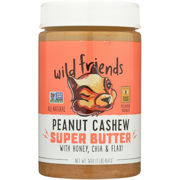 Wild Friends All Natural Peanut Cashew Super Butter 16 oz