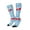 1 Black, variant on Women Crew Soft Moisture-wicking Socks Red Funny Crab on Blue Stripe Pattern Design Cotton Socks, One Size fit All