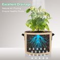 thumbnail image 4 of Uxcell 5 Paquete de Bolsas de Cultivo para Plantas 2 Galones Bolsas de Cultivo de Tela Gruesa de 300G con Asas Macetas de Jardín Caqui, 4 of 7