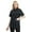 Black With Pockets, variant on TOPTIE Women's Chef Coat With Contrast Piping Short Sleeve Chef Jacket