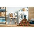 thumbnail image 2 of Ahgly Company Machine Washable Indoor Square Transitional Tomato Red Area Rugs, 8' Square, 2 of 7
