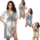 thumbnail image 2 of Tamaño Más Playa Encubrimiento Vestido De Tirantes De Seda Vestido Suelto Xl Amarilla De La Mujer Sunnimix Tallas grandes, 2 of 7