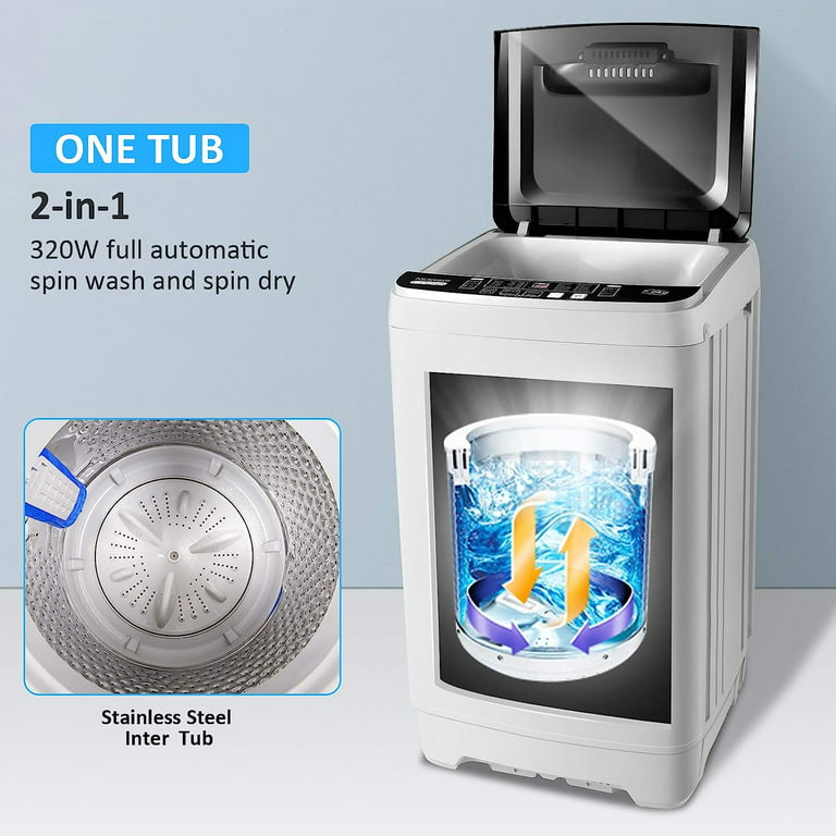 17.6 lbs Portable Washing Machine for Home and Apartment