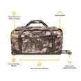 thumbnail image 4 of RTIC Road Trip Rolling Duffle Bag, Large, Water Resistant and Wheeled, Olive Midnight Camo, 4 of 9
