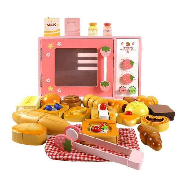Set De Cocina De Madera De 22 Piezas – Utensilios De Juego Para 4 Comensales, Incluye Platos, Cubiertos Y Soporte, Regalo Para Niños +3 Años