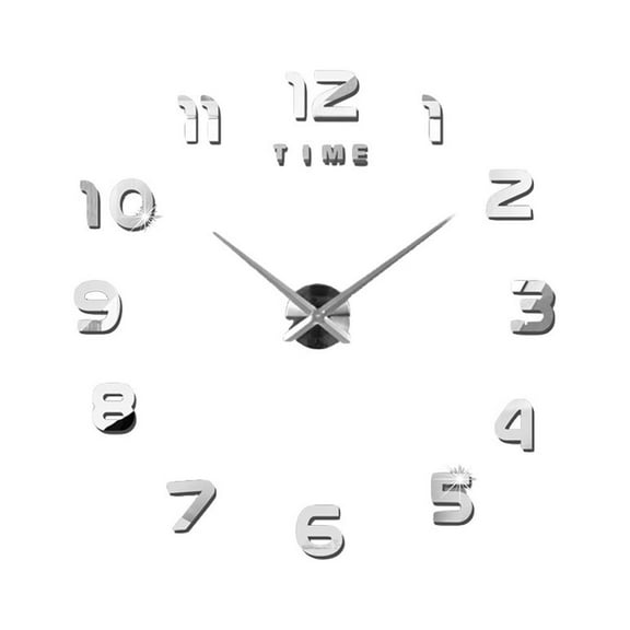 Zoyueyie Big DIY Wall Clock Modern Simple Design Large Clocks Personality Acrylic Mirror Wall Clock Home Decor