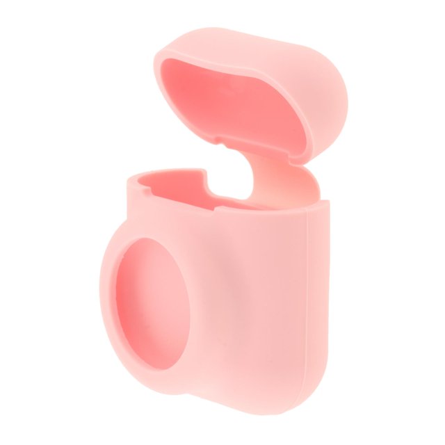 Funda de silicona antiarañazos, ligera, protectora, impermeable para Airtag Rosado