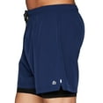 thumbnail image 2 of RBX Active Men's Breathable Perforated Woven Running Shorts With Inner Compression Liner, 2 of 5